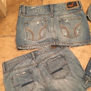 Denim skirts/ shorts